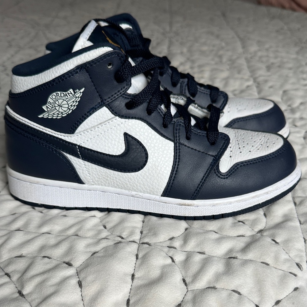 Nike Youth Jordan 1 Mid Armory Navy